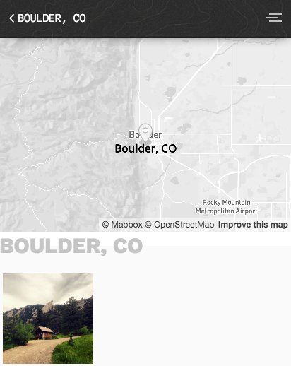 Cabin Map Example for Feeds and React